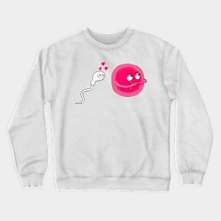 Cute Sperm and Egg Ovum Cute Couple Crewneck Sweatshirt